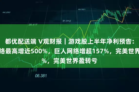 都优配送端 V观财报｜游戏股上半年净利预告：游族网络最高增近500%，巨人网络增超157%，完美世界盈转亏